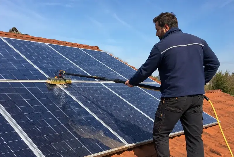 Nettoyage et entretien de panneaux solaires à Lathuile