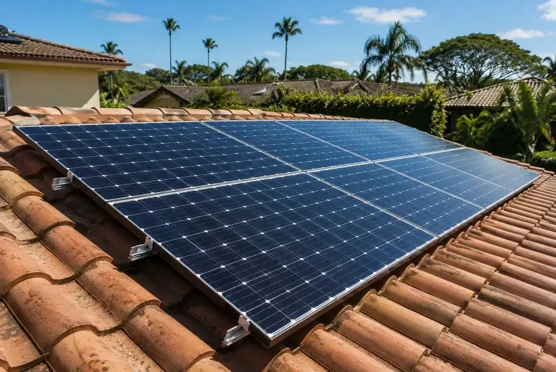 Installation de panneaux solaires à Lathuile